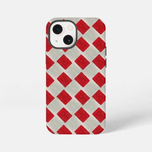 Weihnachtsmützenmuster iPhone Hülle (Rückseite)