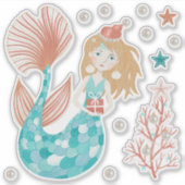 Weihnachtsmützensticker Aufkleber (Vorderseite)