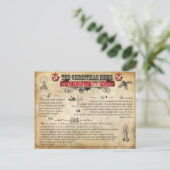 Weihnachtsnachrichten Postkarte (Stehend Vorderseite)