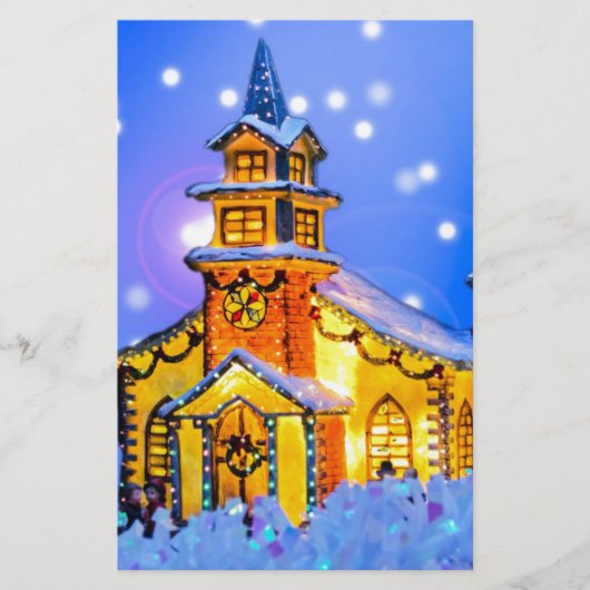 Weihnachtsnacht Briefpapier (Vorderseite)