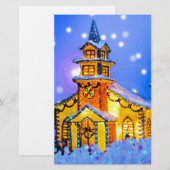 Weihnachtsnacht Briefpapier (Vorne/Hinten)