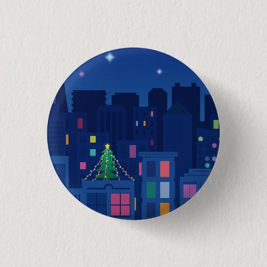 Weihnachtsnacht Button (Vorderseite)