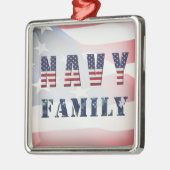 Weihnachtsnacht der Navy Ornament Aus Metall (Links)