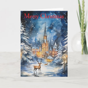 Weihnachtsnacht Feiertagskarte