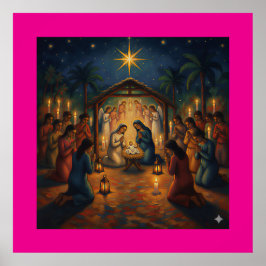 Weihnachtsnacht – Hommage an Gauguin  Poster