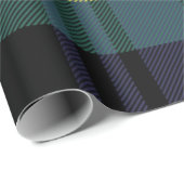 Weihnachtsnacht karierter klassischer Urlaub Geschenkpapier (Rolleneckpunkt)