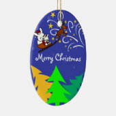 Weihnachtsnacht Keramik Ornament (Rechts)