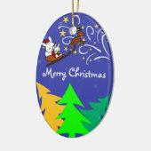 Weihnachtsnacht Keramik Ornament (Links)