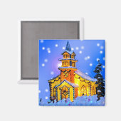 Weihnachtsnacht Magnet (Vorderseite/Rückseite)
