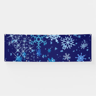 Weihnachtsnacht Schneefall Banner