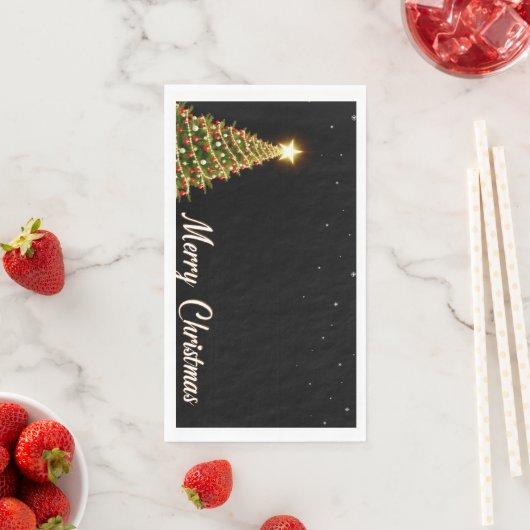 Weihnachtsnacht Serviette (Beispiel)