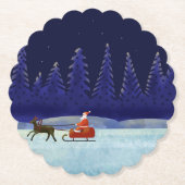 Weihnachtsnacht Untersetzer (Vorderseite)