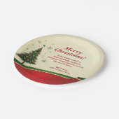 Weihnachtsnachts-Party 7" Pappteller (Schrägansicht)