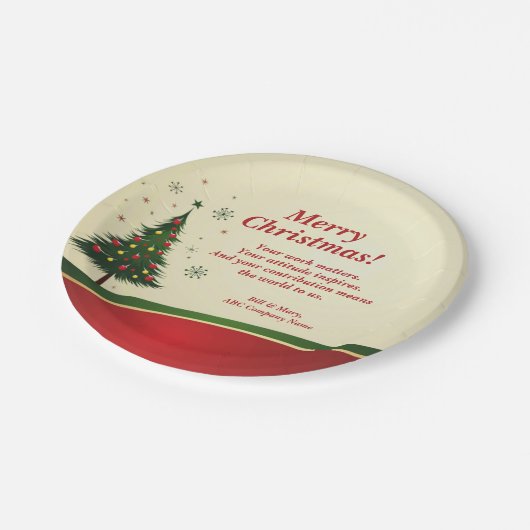 Weihnachtsnachts-Party 7" Pappteller (Schrägansicht)
