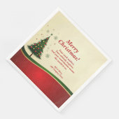 Weihnachtsnachts-Party für Unternehmen oder Gruppe Serviette (Ecke)