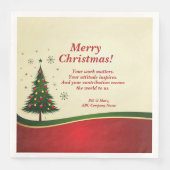 Weihnachtsnachts-Party für Unternehmen oder Gruppe Serviette (Vorderseite)