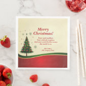 Weihnachtsnachts-Party für Unternehmen oder Gruppe Serviette (Beispiel)