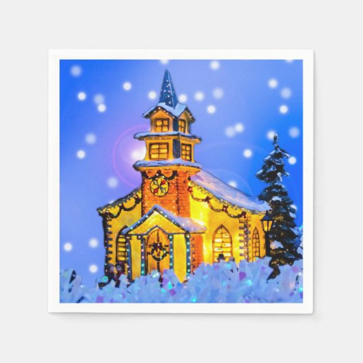 Weihnachtsnachtsbuch Napkin Serviette (Vorderseite)