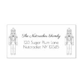 Weihnachtsnachtsbürgeradresse Permastempel (Design)