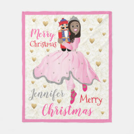 Weihnachtsnachtscreme Ballet Fleece Blanken/Mittel