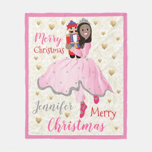 Weihnachtsnachtscreme Ballet Fleece Blanken/Mittel (Vorderseite)