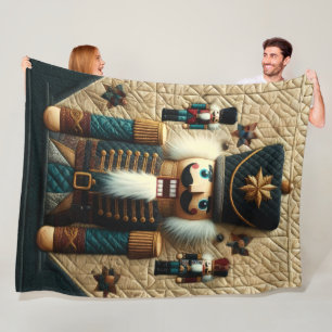 Weihnachtsnachtscreme Fleece Blanket