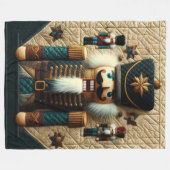 Weihnachtsnachtscreme Fleece Blanket (Vorderseite (Horizontal))