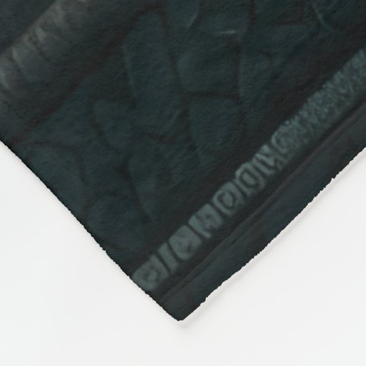 Weihnachtsnachtscreme Fleece Blanket (Ecke)