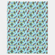 Weihnachtsnachtscreme Fleece Blanket