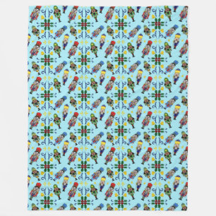 Weihnachtsnachtscreme Fleece Blanket