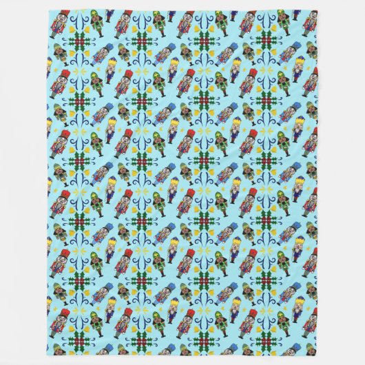 Weihnachtsnachtscreme Fleece Blanket (Vorderseite)