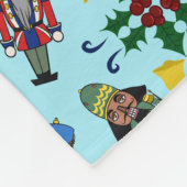 Weihnachtsnachtscreme Fleece Blanket (Ecke)