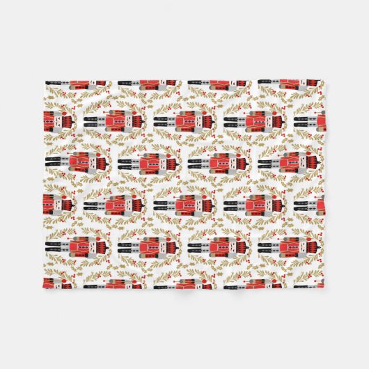 Weihnachtsnachtscreme Fleecedecke (Vorderseite (Horizontal))