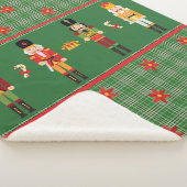 Weihnachtsnachtscreme Sherpa Fleece Blanket Sherpadecke (3/4)