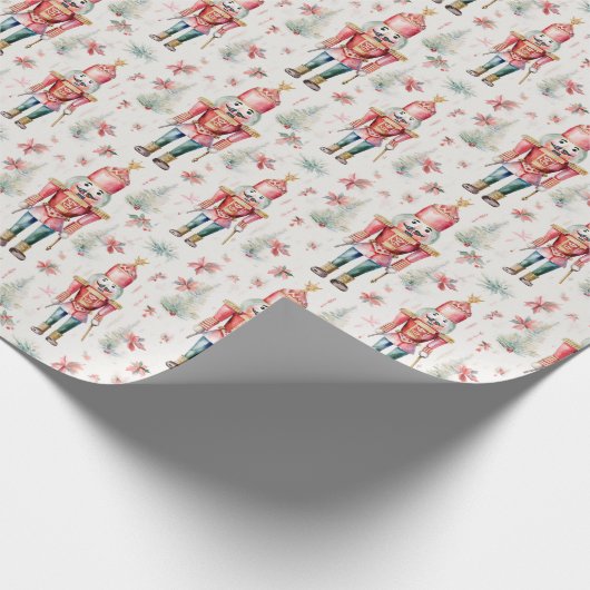 Weihnachtsnachtsernährungsmuster Geschenkpapier (Ecke)