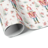 Weihnachtsnachtsernährungsmuster Geschenkpapier (Rolleneckpunkt)