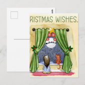 Weihnachtsnachtsfreunde Postkarte (Vorne/Hinten)