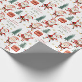 Weihnachtsnachtsgeschenk Geschenkpapier (Ecke)