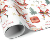 Weihnachtsnachtsgeschenk Geschenkpapier (Rolleneckpunkt)