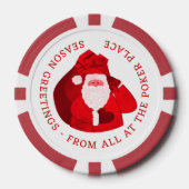 Weihnachtsnachtsgeschenk Pokerchips (Vorderseite)