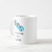 Weihnachtsnachtsgeschenk Weltfrieden Kaffeetasse (Vorderseite Links)