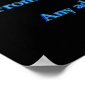 Weihnachtsnachtsgrüße - Personalisiert Poster (Ecke)