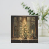 Weihnachtsnachtskarte Feiertagskarte (Stehend Vorderseite)