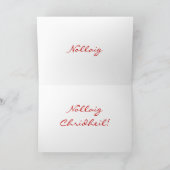 Weihnachtsnachtskarte Nollaig Chridheil Holiday Ca Feiertagskarte (Innenseite)