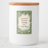 Weihnachtsnachtsmarke Lebensmitteletikett (Vorderseite)