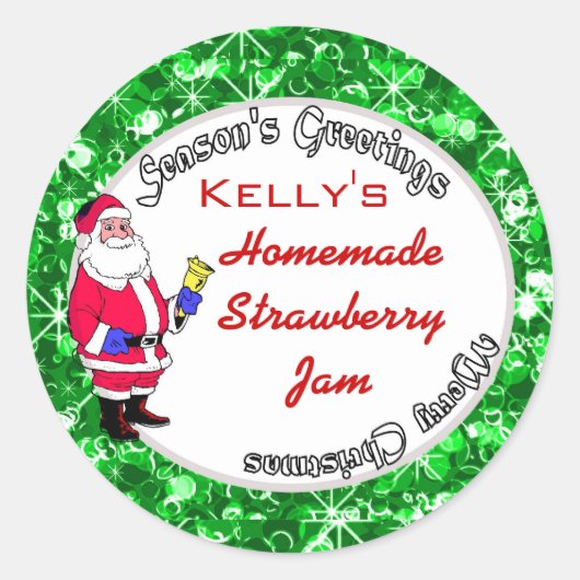 Weihnachtsnachtsmarke Runder Aufkleber (Vorderseite)