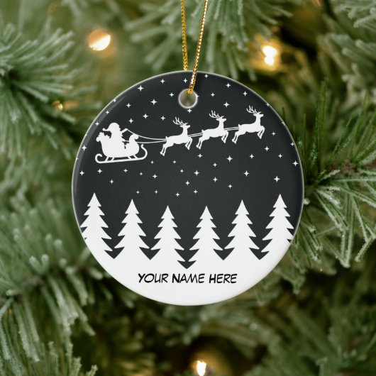 Weihnachtsnachtsmarkt Maßgeschneiderte Keramik Orn Ornament (Baum)