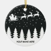 Weihnachtsnachtsmarkt Maßgeschneiderte Keramik Orn Ornament (Vorne)