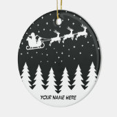 Weihnachtsnachtsmarkt Maßgeschneiderte Keramik Orn Ornament (Links)