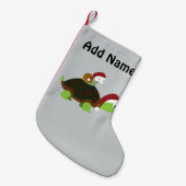 Weihnachtsnachtsnacht auf einer Schildkröte Kleiner Weihnachtsstrumpf (Vorderansicht (hängend))